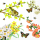 Servietten 33x33 cm Spring awakening Vogel Schmetterlinge Zweige 20 Servietten Lunch 3-lagig