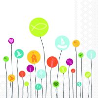 A Servietten 33x33 cm Communion balloons Ballons...