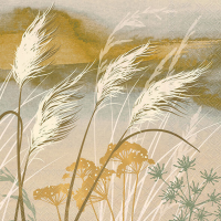 Servietten 33x33 cm Waving grass Pampasgras