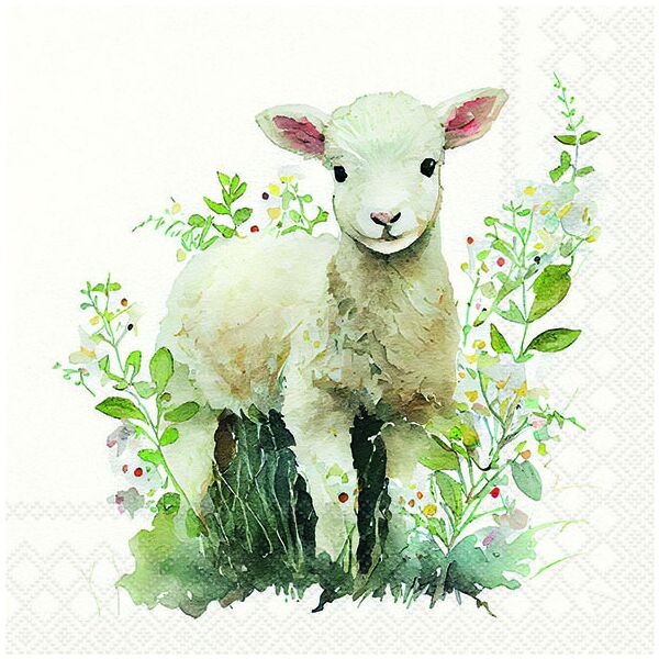 Ostern Servietten 33x33 cm Lamb Lamm