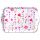 Tablett 13x21 cm Hearts garlands Herzen an Girlanden Valentinstag Liebe