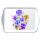 Tablett 13x21 cm Pansies Stiefmütterchen