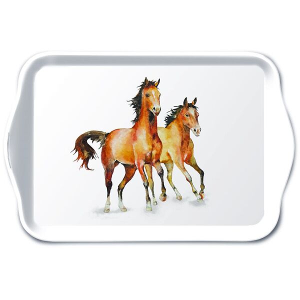 Tablett 13x21 cm Wild horses Wildpferde