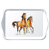 Tablett 13x21 cm Wild horses Wildpferde