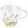 Doppelwandiger Glasbecher mit Henkel Waving grass Pampasgras