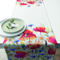 Tischläufer 40x150 cm Poppies and cornflowers...