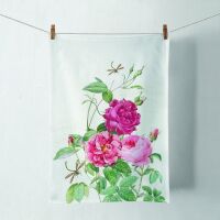 A Geschirrtuch Amber pinke Blumen