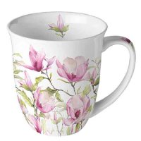 Becher - 0.4 L - Blooming magnolia - rosa Magnolien