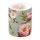 A Kerze gross Peonies composition green rosa Blumen