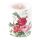 A Kerze gross Amber pinke Blumen