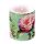Kerze medium Peonies composition green rosa Blumen