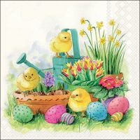 Ostern Servietten 33x33 cm Curious chicks Küken im...