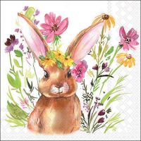 Ostern Servietten 33x33 cm Girl bunny Häschen mit...