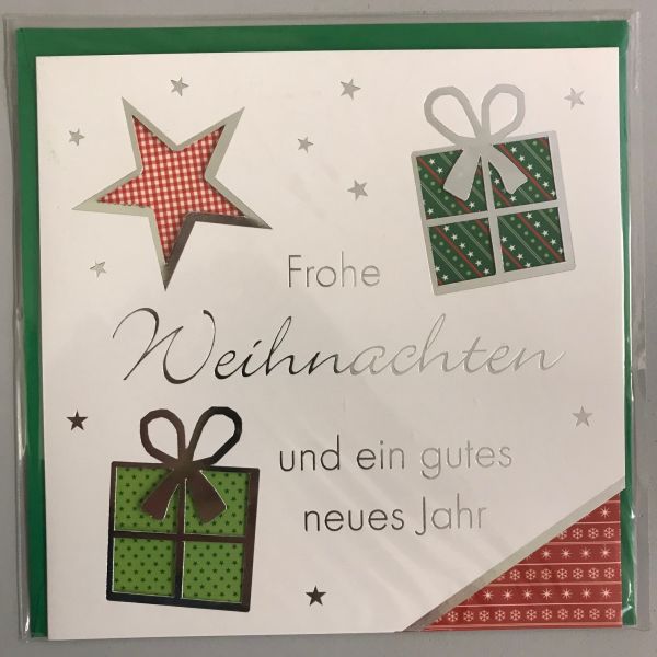 Weihnachten - Glückwunschkarte mit Briefumschlag - Beautiful Colours -  Geschenke - Frohe Weihnachten