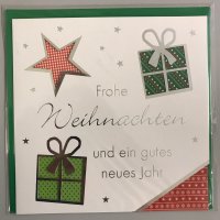 Weihnachten - Glückwunschkarte mit Briefumschlag -...