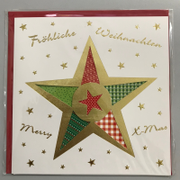 Weihnachten - Glückwunschkarte mit Briefumschlag -...