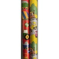 Geschenkpapier Röllchen 70x200 cm Baustellenmotiv...
