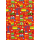 Geschenkpapier Röllchen 70x200 cm Baustellenmotiv Kindergeschenkpapier in rot oder gelb