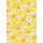 Geschenkpapier Röllchen 70x150 cm Blumen gelber Untergrund
