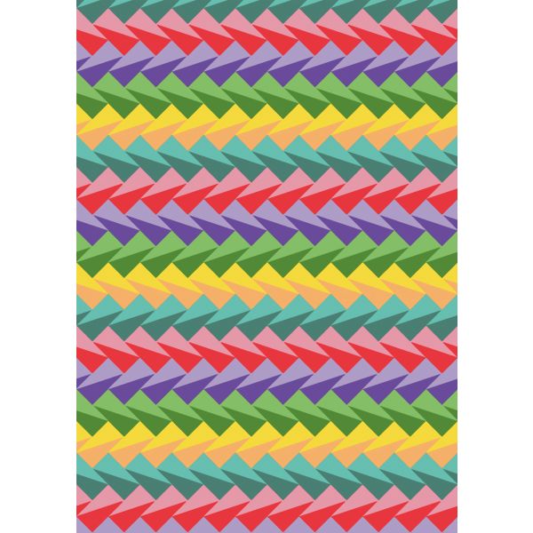 Geschenkpapier – Röllchen - 70x150 cm - bunte Balken