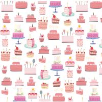 Geschenkpapier – Röllchen - 70x150 cm - Kuchen