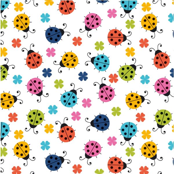 Geschenkpapier – Röllchen - 70x150 cm - Marienkäfer