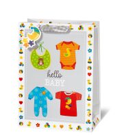 Geschenktasche Baby Geburt A4 36x26x14 cm Hello Baby Zur...