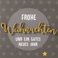 Weihnachten Lettering Quadratische Karte mit Applikation...