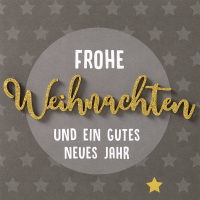 Weihnachten Lettering Quadratische Karte mit Applikation...