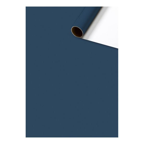 Geschenkpapier - Röllchen - 70cm x 10m - Blau - Kurzrolle - Uni Plain - Verbraucherrolle