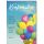 Konfirmation Karte mit Umschlag Luftballons