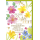 Ostern Karte mit Umschlag bunte Blumen