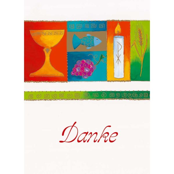 Konfirmation Danksagung Symbole