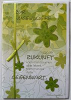 Jugendweihe - Karte mit Briefumschlag - Blumen - Von der...