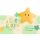 Geburt Freudiges Ereignis Green Line Laser Art Karte mit Umschlag Sterne