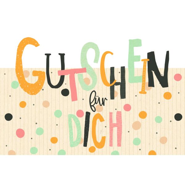 Gutschein Green Line Laser Art Karte mit Umschlag Schriftkarte