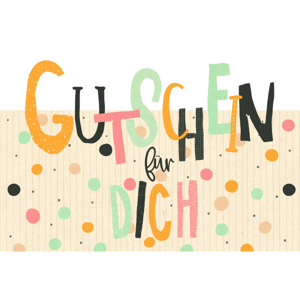 Gutschein Green Line Laser Art Karte mit Umschlag Schriftkarte