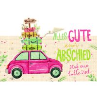 Abschied Green Line Laser Art Karte mit Umschlag...