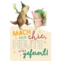 Allgemeine Wünsche Green Line Laser Art Karte mit...