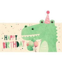 Geburtstag Green Line Laser Art Karte mit Umschlag...
