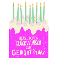 Geburtstag Green Line Laser Art Karte mit Umschlag...