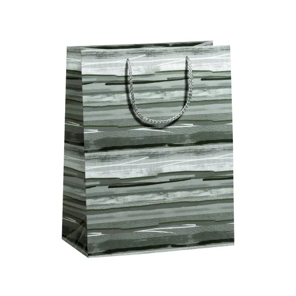 Geschenktasche Geschenktüte Maxi-Format - Large Grey Waves – Graue Wellen Bundle 2024
