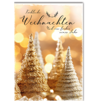 A Weihnachten Dekobäumchen Weihnachtskarte mit Umschlag