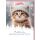 Weihnachten Katze mit Mütze Weihnachtskarte mit Umschlag Fröhliche Weihnachten