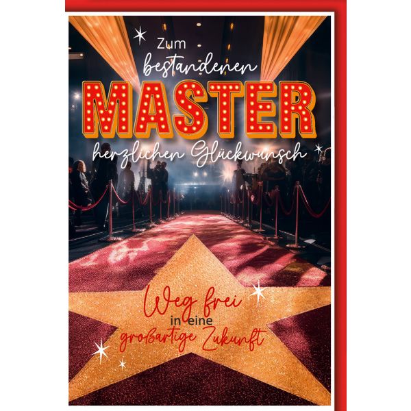 Master Karte mit Umschlag Walk of Fame