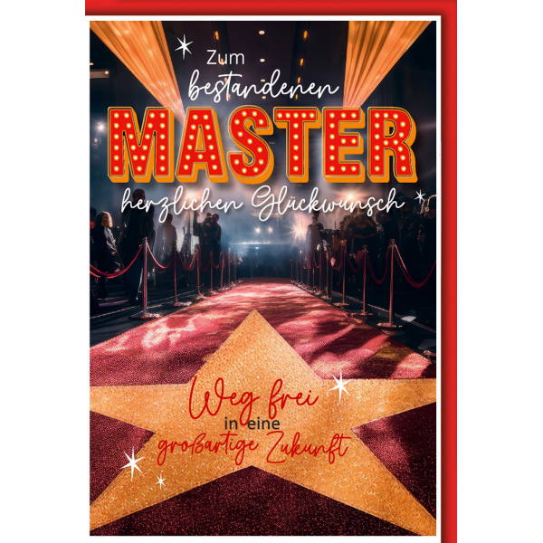 Master Karte mit Umschlag Walk of Fame