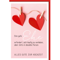 Hochzeitskarten Karte mit Umschlag Eine gute Ehe