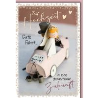 Hochzeitskarten Karte mit Umschlag Just married