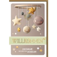 Geburt Baby Freudiges Ereignis Karte mit Umschlag Mobile...