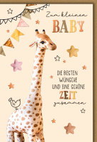 Geburt - Baby - Freudiges Ereignis - Karte mit Umschlag -...
